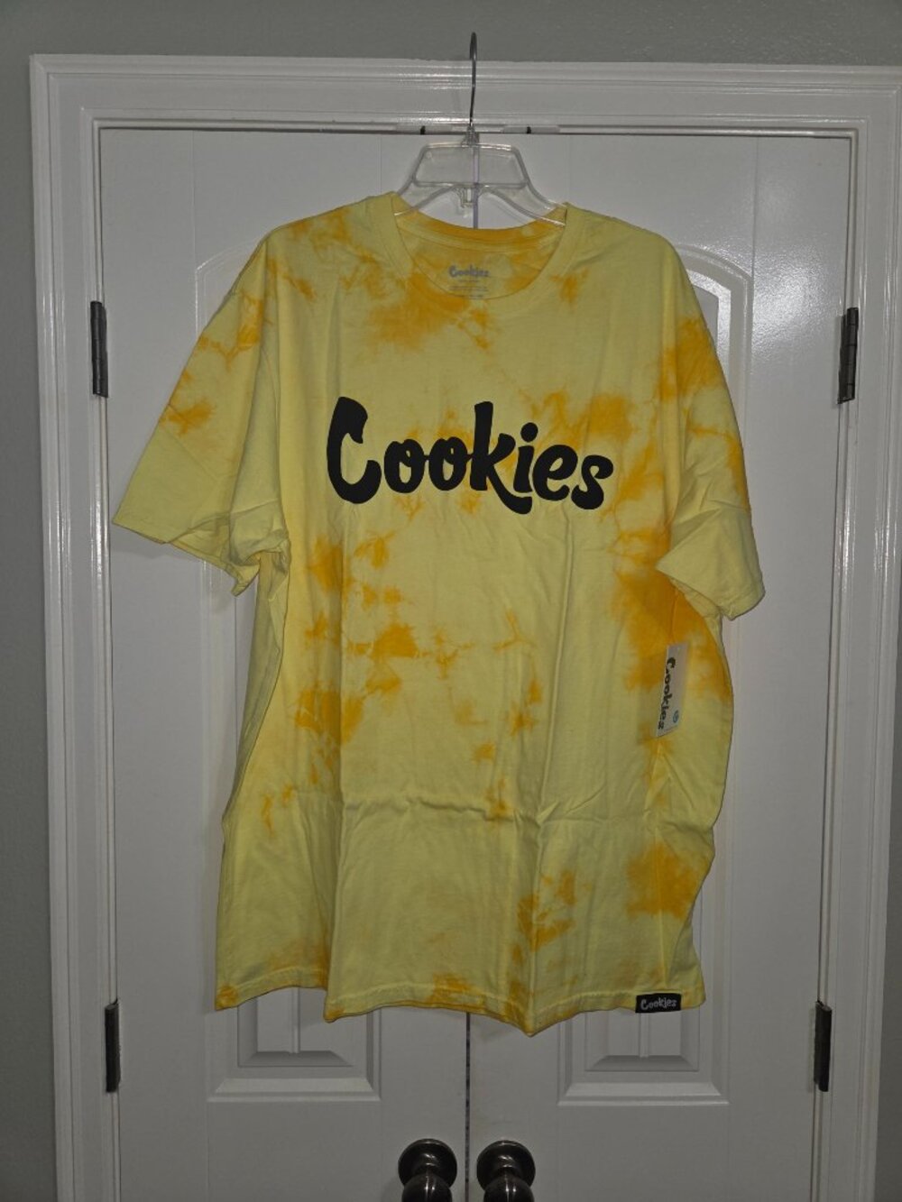 NWT Cookies Yellow Tie Dye Logo Tee 3XL